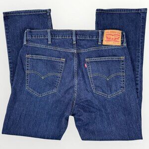 LEVIS 527 Boot Cut Denim Jeans Stretch Mens 38 Western Bootcut Blue Medium Wash